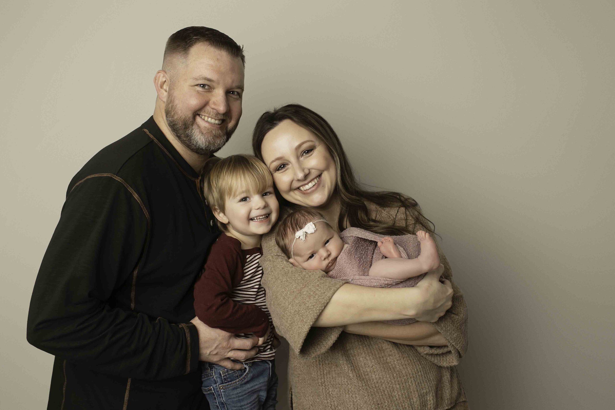 Newborn Baby Girl with family