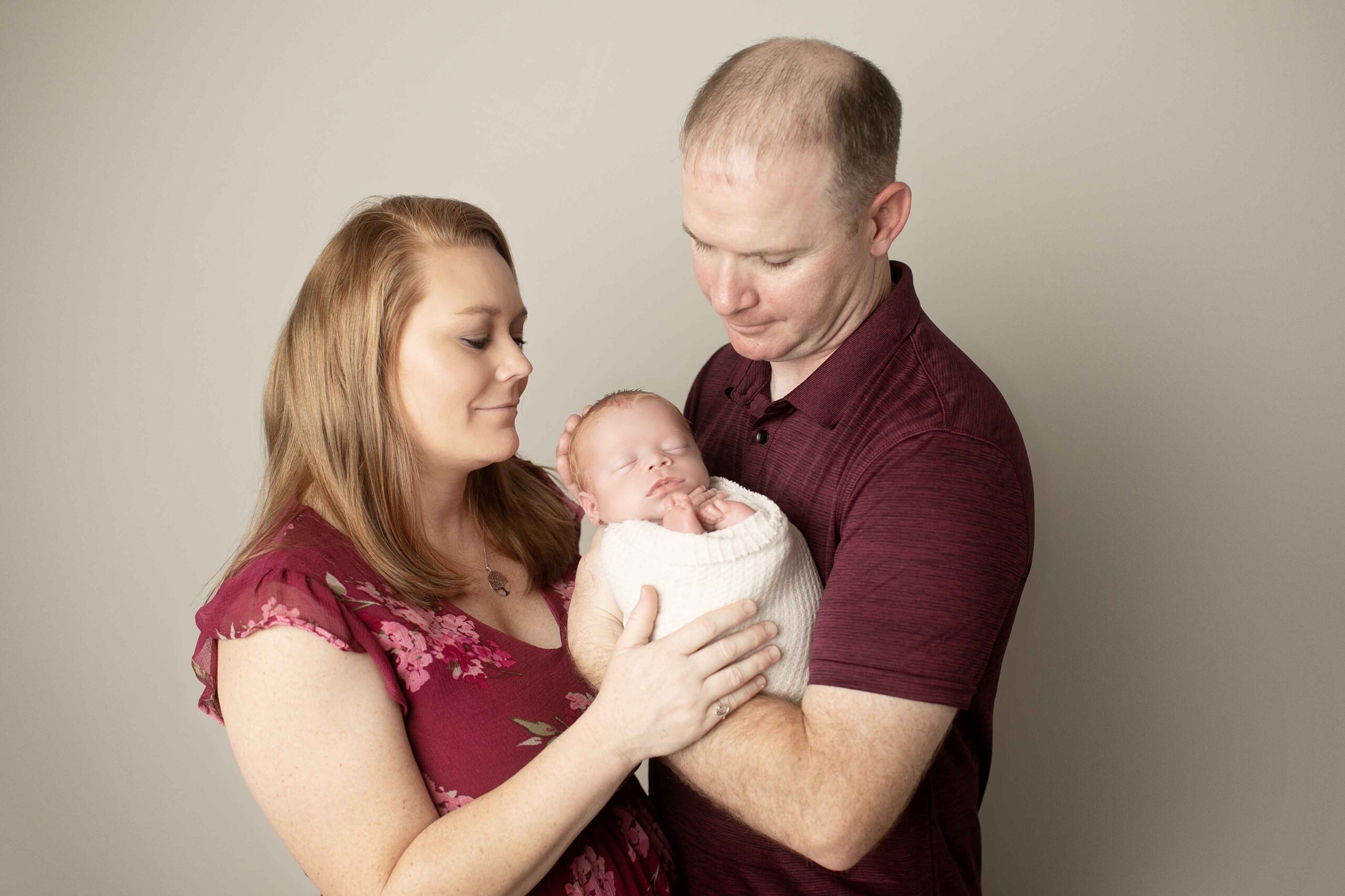 Newborn Baby Boy with dad and mom