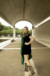 Senior Session with Girl in Fort Worth  with Cap and Gown  at kimball art museum