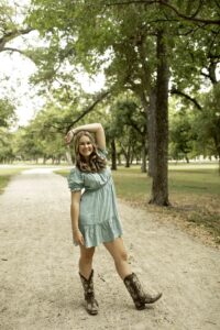 Senior Session with Girl in Fort Worth  at Trinity Park 