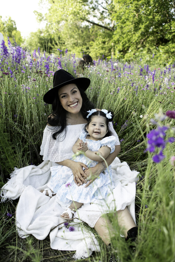 A breathtaking wildflower portrait in Richardson, TX, filled with colors and natural beauty, captured by Chunky Monkey Photography