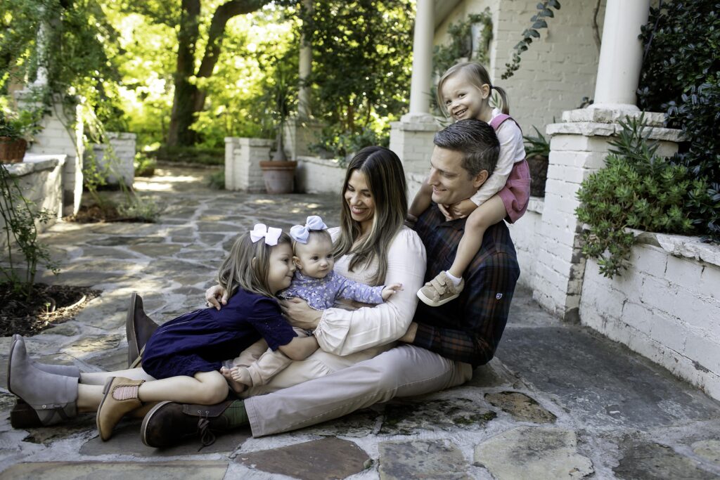 Parents and children enjoying quality time amidst the vibrant blooms at Chandor Gardens